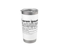 Lorem Ipsum | Phrases latines, design graphique, copywriting Gobelet isotherme en acier inoxydable double paroi