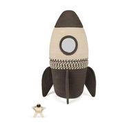 Lorena Canals Panier pour enfant fusée géant 43 x 43 x 68 cm - Panier pour chambre - Panier à jouets avec couvercle - Panier pour fille et enfant - Panier de rangement pour enfant avec couvercle -