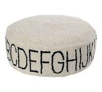 Lorena Canals Pouf enfant ABC Noir et Beige - 20 x 70 x 70 cm - Housse lavable Vert