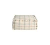 Lorena Canals Pouf pour enfant fabriqué à la main en coton bleu sauge, 40 x 40 x 20 cm
