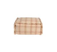 Lorena Canals Pouf pour enfant fabriqué à la main en coton rose, 40 x 40 x 20 cm