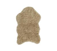 Lorena Canals-Tapis de lit Woolable Collection Sheep of The World Woolly en Couleur Mouton Beige-Fait à la Main en Laine Naturelle Non teintée à Haut Poil-Taille:75x110cm