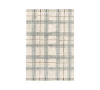 Lorena Canals Tapis lavable pour enfant Tartan bleu sauge, décoration textile, 140 x 190 cm