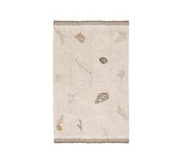 Lorena Canals-Tapis Lavable pour Enfants Pine Forest en Couleur Naturel-Lin. Fait à la Main en Forme rectangulaire avec du Coton Naturel à Poils Courts et des teintures Non Toxiques-Taille:200x140cm