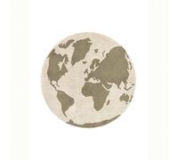 Lorena Canals Tapis lavable recyclé carte du monde (RugCycled)