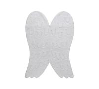 Lorena Canals Tapis Lavable Siluette Wing 100% Coton -Blanc- 120x160 cm