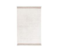 Lorena Canals-Tapis Woolable Collection Sheep of the World Steppe en couleur mouton Blanc-Fait à la main en forme de Rectangulaire et fait en laine naturelle non teintée à poils courts-Taille:80x140cm