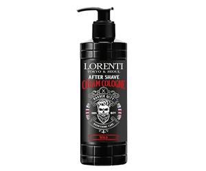 Lorenti Crème après-rasage Eau de Cologne 400 ml | Qualité barbier, guérit la peau, nourrit, odeur longue durée et calme les brûlures - Pour tous les types de peau (sauvage)