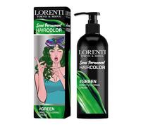 Lorenti Crème de coloration directe semi-permanente | Résultat de coloration longue durée | Vert 250 ml
