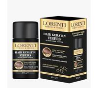 Lorenti Medium Braun - Fibre capillaire 27,5 g - Cheveux ramollissants à la kératine pour des cheveux instantanément volumineux - Épaissir les cheveux en cas de perte de cheveux - Imperméable et