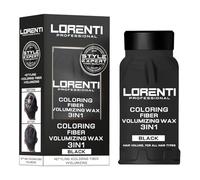 Lorenti Professional Cire volumatrice 3 en 1 pour cheveux fins Noir Cire coiffante, coloration et épaississement des cheveux