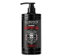 LORENTI TOKYO & SEOUL Barber Shaving Gel Men WILD 1000ml - Gel de rasage homme transparent - pour un rasage précis des contours de la barbe - Rafraîchit la peau