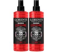 LORENTI TOKYO & SEOUL Eau de Cologne pour barbier 400 ml WILD | Spray après-rasage pour homme | Parfum de rasage pour homme - Barber Eau de Cologne | Rafraîchissant et nourrissant - EDC (Lot de 2)