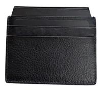 Lorenz 0995 Porte-cartes fin unisexe en cuir nappa de vache, Noir , Compact, Porte-cartes fin