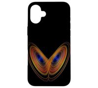 Lorenz Attractor Inspired « Owl Face » Coque pour iPhone 16 Plus