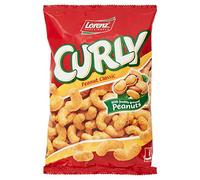 Lorenz Curly Peanut Classic Cacahuètes Salé Snack avec cacahuètes fraîches 60 g Sac de collation parfaite pour apéritif