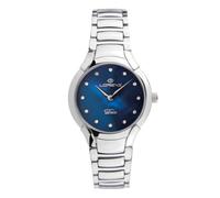 Lorenz Diva Pearl 030281BB Montre classique à quartz pour femme en acier avec cadran en nacre et diamants Coffret en bois avec logo Diva