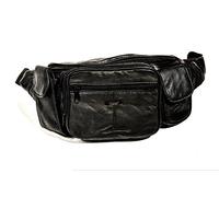 Lorenz Grand Sac banane Homme Noir - Cuir Nappa