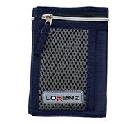 Lorenz Portefeuille de sport 3 volets en toile pour homme, bleu marine, Décontracté