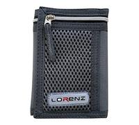 Lorenz Portefeuille de sport 3 volets en toile pour homme, gris, Décontracté
