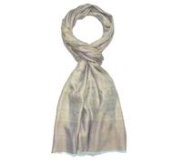 Lorenzo Cana 7857711 Écharpe de luxe en laine et soie pour homme Tissu jacquard 50 % laine 50 % soie Beige Bleu clair Jaune, Beige/orange/aqua, Maße: 55 x 190 cm