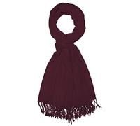 Lorenzo Cana - Écharpe de luxe pour homme - 50 % cachemire et 50 % laine mérinos, rouge bordeaux, Taille Unique