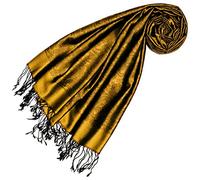 Lorenzo Cana - Pashmina - Imprimé cachemire - Femme Jaune Goldgelb Schwarz 70 x 190 cm