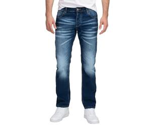 Lorenzo Loren Pantalon jean denim pour homme Look usé Coupe régulière T29 à T44 L30 à L38, 38W / 34L