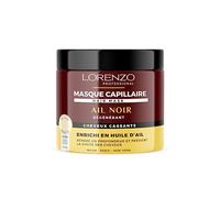 Lorenzo - Masque Capillaire à l'Ail Noir pour Cheveux Cassants - Revitalisant Profond, Renforçateur - Sans Sulfate, Paraben, Silicone, Colorant - 500ml