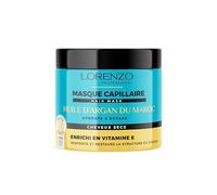 Lorenzo - Masque Capillaire Revitalisant à l’Argan du Maroc - Hydratation Profonde, Réparation Intense - Sans Sulfate, Paraben, Silicone, Colorant - 500ml