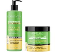 Lorenzo - Pack Soin - Shampoing Et Masque À La Figue De Barbarie - 2x500 Ml[Z3569]