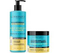 Lorenzo - Pack Soin - Shampoing Et Masque À L'huile D'argan Du Maroc - 2x500 Ml[Z3565]