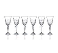 Lorenzo RCR Crystal Collection Ensemble de verres eau Lorren Home Trends-Melodia 6 pices (lot de 1) Gobelet vin rouge 7,5 onces liquides