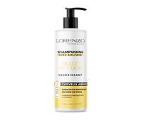 Lorenzo - Shampoing Revitalisant à l'Huile de Coco - Hydratation Profonde - Pour Cheveux Abîmés - Sans Sulfate, Paraben, Silicone, Colorant - 500ml