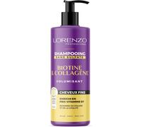 Lorenzo - Shampoing Volume Boost À La Biotine Et Collagène Pour Cheveux Fins - Renforce, Épaissit - Sans Sulfate, Paraben, Silicone, Colorant - 500ml[Z1929]