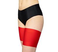 LORES Bandes de cuisse anti-frottements pour femmes empêchant le frottement des cuisses Protecteur en satin, Rosso M