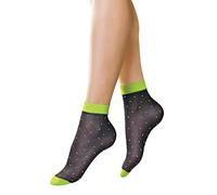 LORES Chaussettes fantaisie à motifs pour femme Taille libre 20 DEN, Pois Giali, taille unique