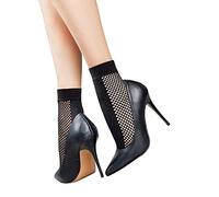 LORES Chaussettes fantaisie à motifs pour femmes, courtes, transparentes, taille unique, 20 DEN, Taille unique