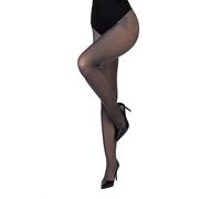 LORES Collants classiques mats pour femmes 40 DEN avec cuisse mi-transparente pour femmes partie invisible du slip style élégant et de soirée Concorde40, Fumo, XL