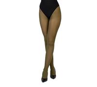 LORES Collants classiques mats pour femmes 40 DEN avec cuisse mi-transparente pour femmes partie invisible du slip style élégant et de soirée Concorde40, Olive, M