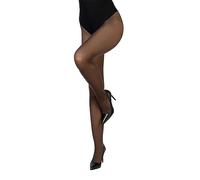 LORES Collants classiques mats pour femmes 40 DEN avec cuisse mi-transparente pour femmes partie invisible du slip style élégant et de soirée Concorde40, moka, M