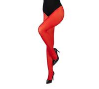 LORES Collants classiques opaques pour femmes 40 deniers semi-transparents pour les cuisses, invisibles, style élégant et de soirée Concorde40, rouge, L