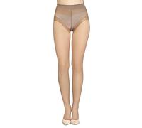 LORES Collants façonnants pour femme Collants fins légers 20 deniers Compression Bikini, Visone., M
