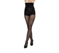 LORES Collants Minceur Noir Taille Haute à Compression avec Culotte Gainante Effet Push-Up Effet Sculptant, Nero S/M