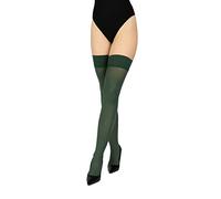LORES Collants opaques 60 deniers - Collants hauts sexy - En silicone, Bottiglia., Medium/Large