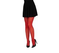 LORES Collants Opaques Doux Femme Concorde 60 Deniers - Bas Classiques Mates en Microfibre Durable Fabrication Italienne Pleine Longueur, Red XXL