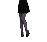 LORES Collants Opaques Doux Femme Concorde 60 Deniers - Bas Classiques Mates en Microfibre Durable Fabrication Italienne Pleine Longueur, Marine XL