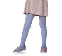 LORES Collants opaques pour fille, Avec pied, Pour l'école de danse classique, 40 deniers, denim, 146/152 cm