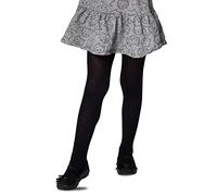 LORES Collants opaques pour fille, Avec pied, Pour l'école de danse classique, 40 deniers, noir, 110 cm-116 cm