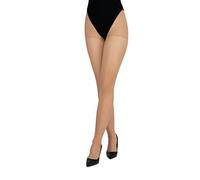 LORES Collants pour femme 20 deniers - Style classique uni semi-transparent - Collants naturels - Trocadéro, Doré., XL
